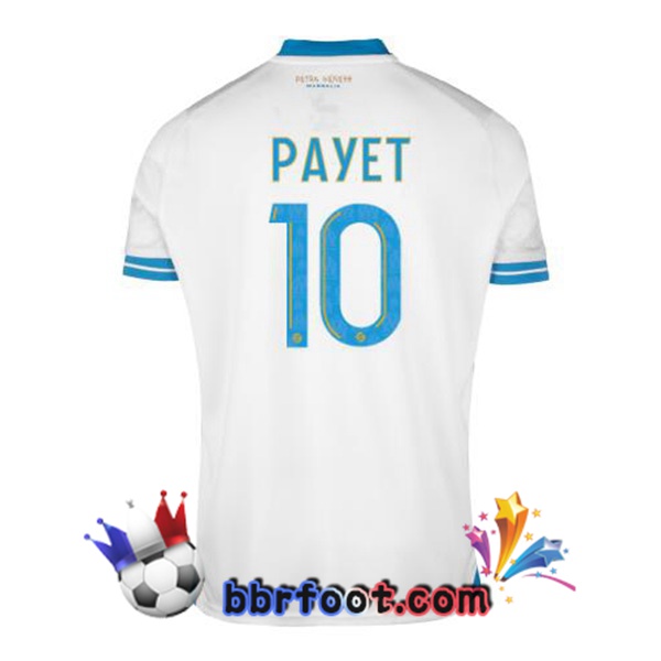 Maillot Foot Marseille OM (PAYET 10) Domicile Blanc 2023/2024
