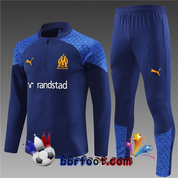 Survetement Foot Marseille OM Enfant Bleu 2023/2024