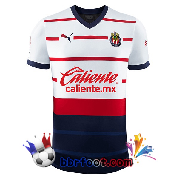 Maillot Foot CD Guadalajara Blanc Noir 2023/2024