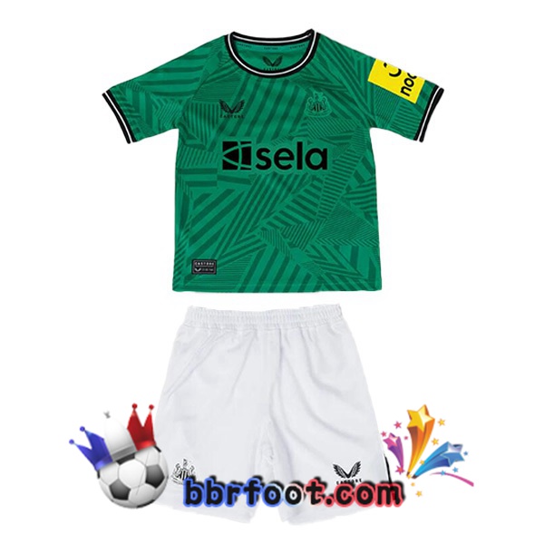 Maillot Foot Newcastle United Enfant Exterieur Vert 2023/2024