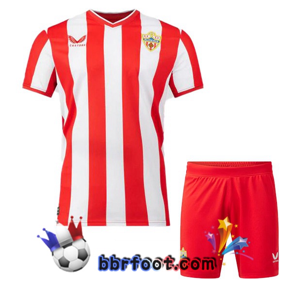 Maillot Foot UD Almeria Enfant Domicile Rouge Blanc 2023/2024