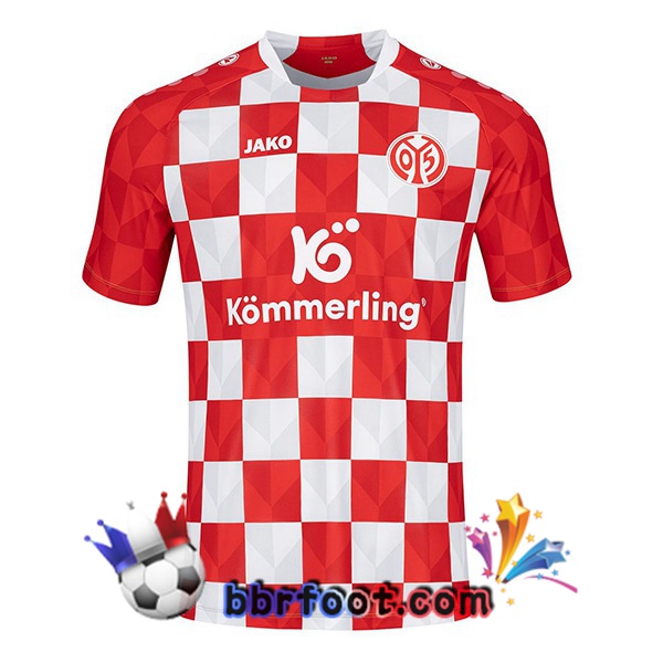 Maillot Foot FSV Mainz 05 Domicile Rouge 2023/2024