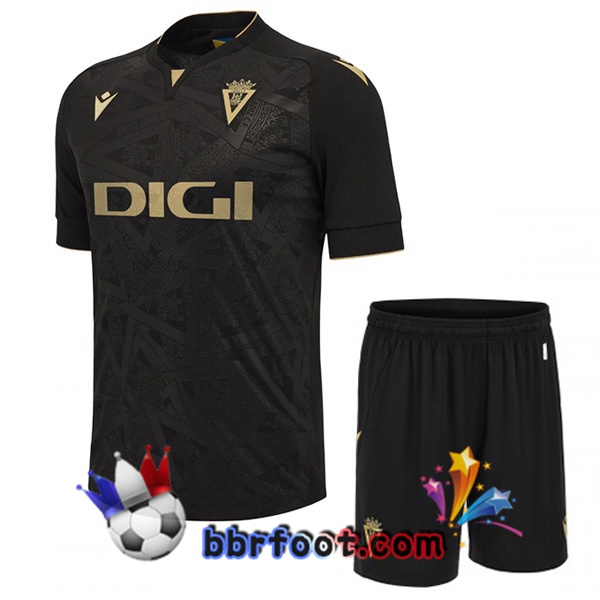 Maillot Foot Cadiz CF Enfant Exterieur Noir 2023/2024