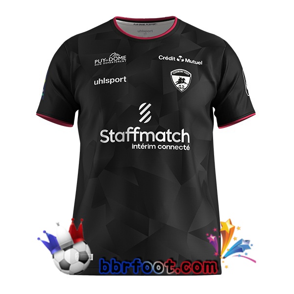 Maillot Foot Clermont Foot 63 Third Noir 2023/2024 Maillot Foot Clermont Foot 63 Third Noir 2023/2024
