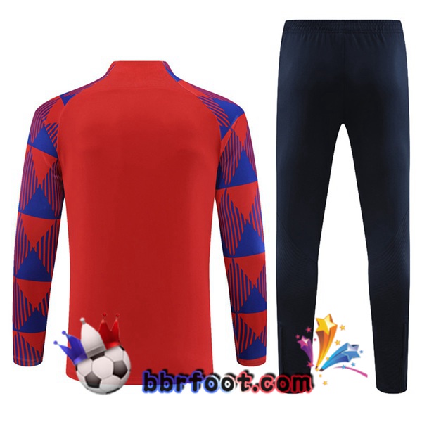 Survetement Foot FC Barcelone Rouge 2023/2024