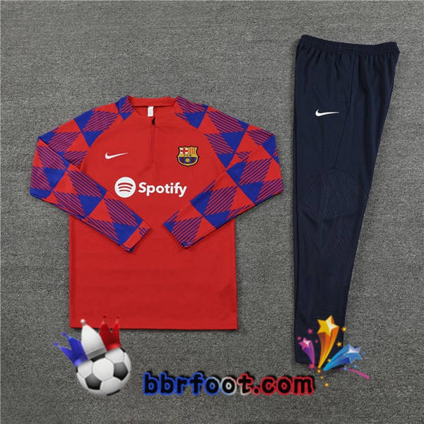 Survetement Foot FC Barcelone Rouge 2023/2024