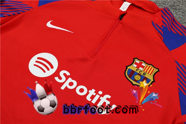 Survetement Foot FC Barcelone Rouge 2023/2024