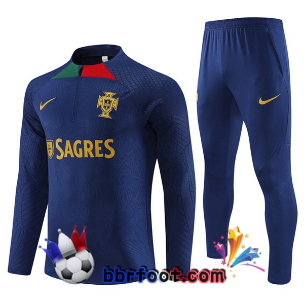 Survetement Foot Portugal Bleu Royal 2023/2024