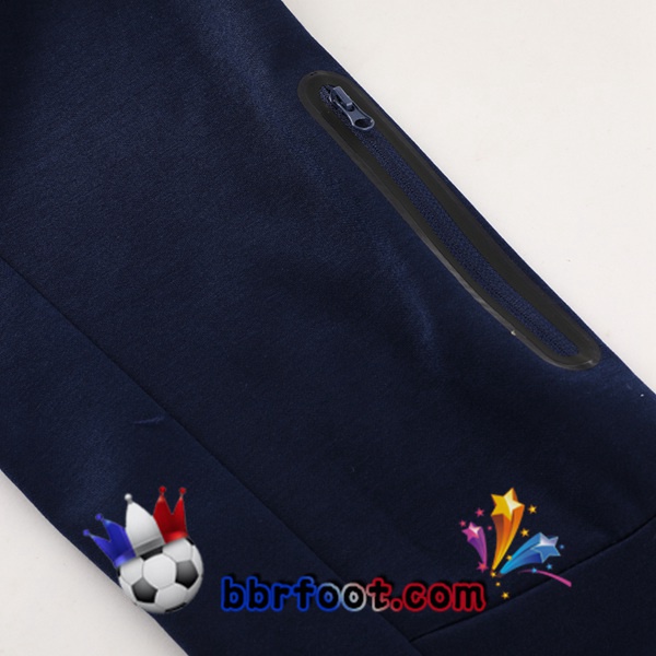 Capuche Survetement Foot France Bleu Royal 2023/2024