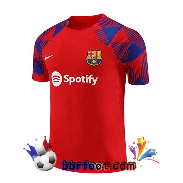 Training T-Shirts FC Barcelone Rouge 2023/2024