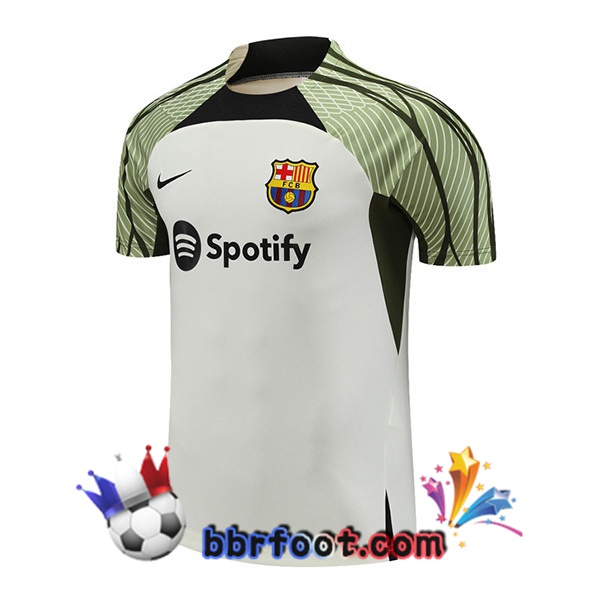 Training T-Shirts FC Barcelone Blanc 2023/2024