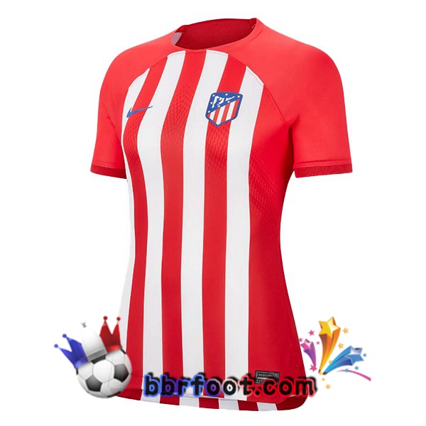 Maillot Foot Atletico Madrid Femme Domicile Rouge 2023/2024
