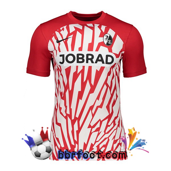 Maillot Foot SC Fribourg Domicile Rouge 2023/2024
