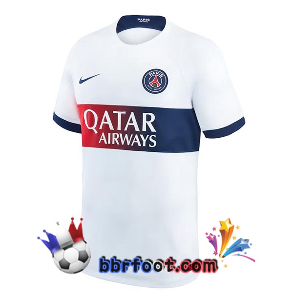 Maillot Foot Paris PSG Exterieur Blanc 2023/2024