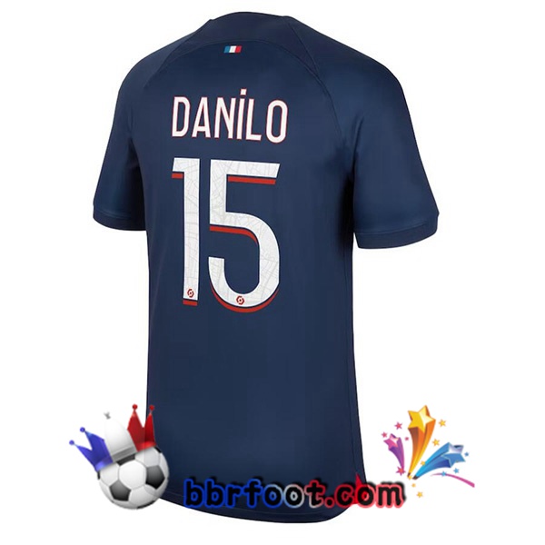 Maillot Foot Paris PSG (Danilo 15) Domicile Bleu Royal 2023/2024
