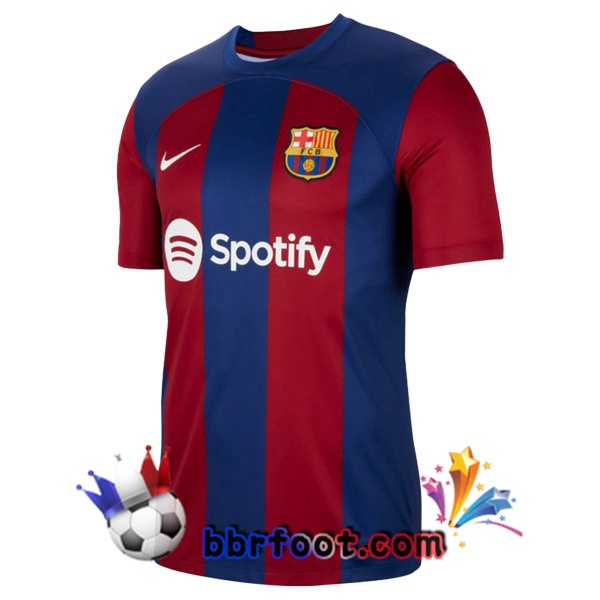 Maillot Foot FC Barcelone Domicile Bleu Rouge 2023/2024