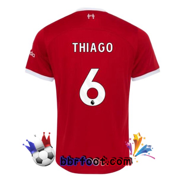 Maillot Foot FC Liverpool (THIAGO 6) Domicile Rouge 2023/2024