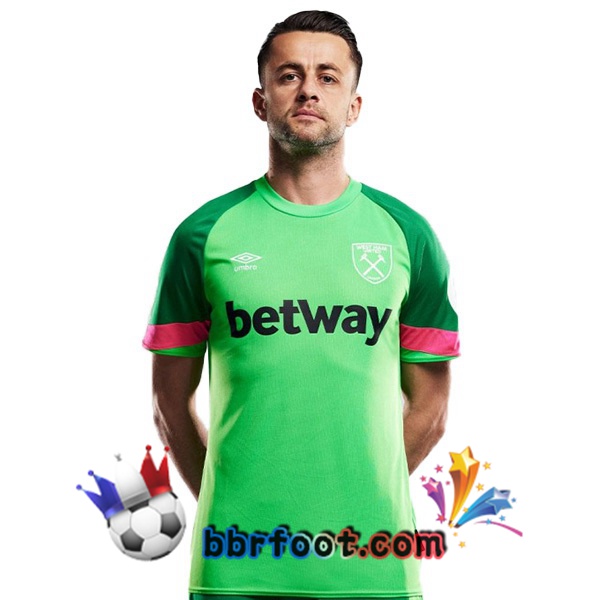 Maillot Foot West Ham Gardien de but Vert 2023/2024 Maillot Foot West Ham Gardien de but Vert 2023/2024