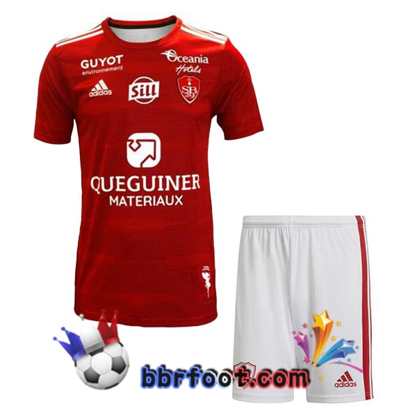 Maillot Foot Stade Brestois Enfant Domicile Rouge 2023/2024
