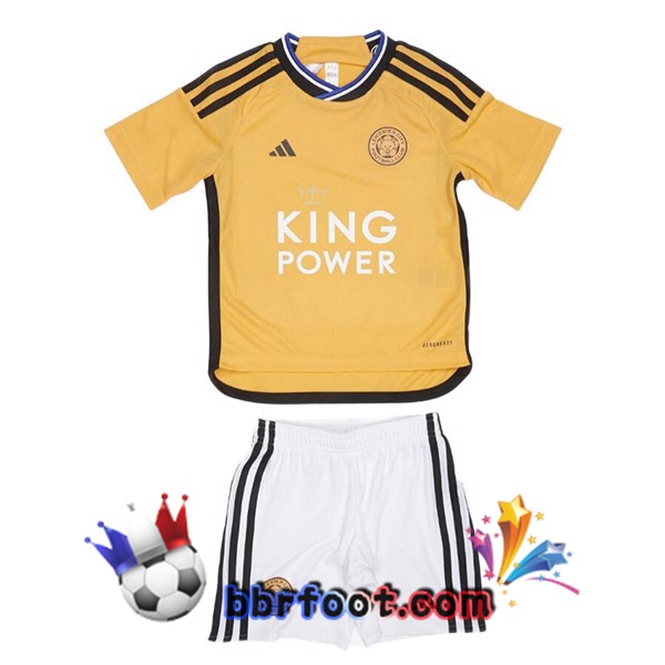 Maillot Foot Leicester City Enfant Third Jaune 2023/2024