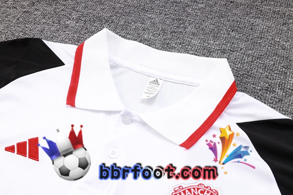 Polo Foot Manchester United + Pantalon Blanc 2023/2024