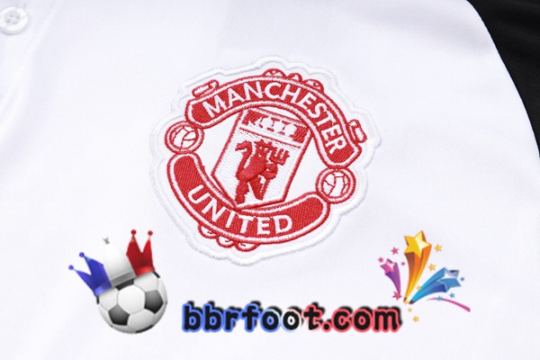 Polo Foot Manchester United + Pantalon Blanc 2023/2024