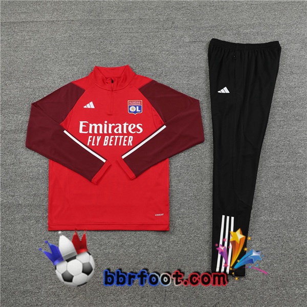 Survetement Foot Lyon OL Rouge 2023/2024
