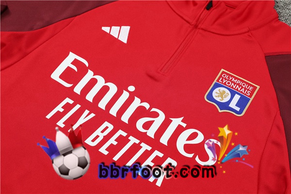 Survetement Foot Lyon OL Rouge 2023/2024