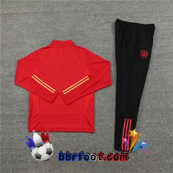 Survetement Foot Arsenal Rouge 2023/2024