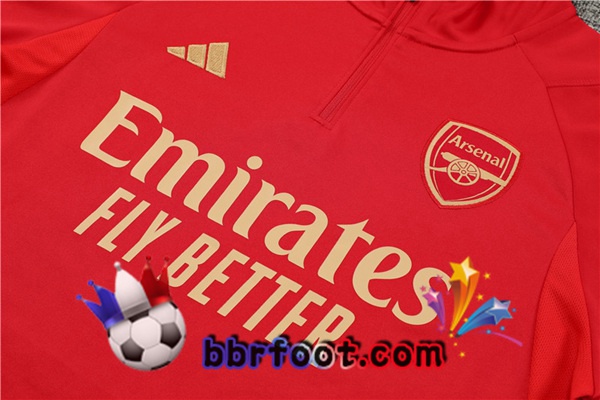 Survetement Foot Arsenal Rouge 2023/2024