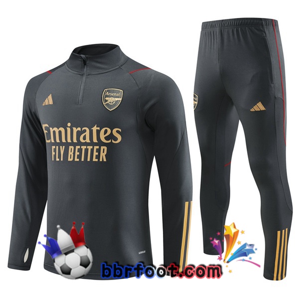 Survetement Foot Arsenal Gris 2023/2024