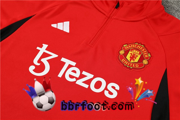 Survetement Foot Manchester United Rouge 2023/2024