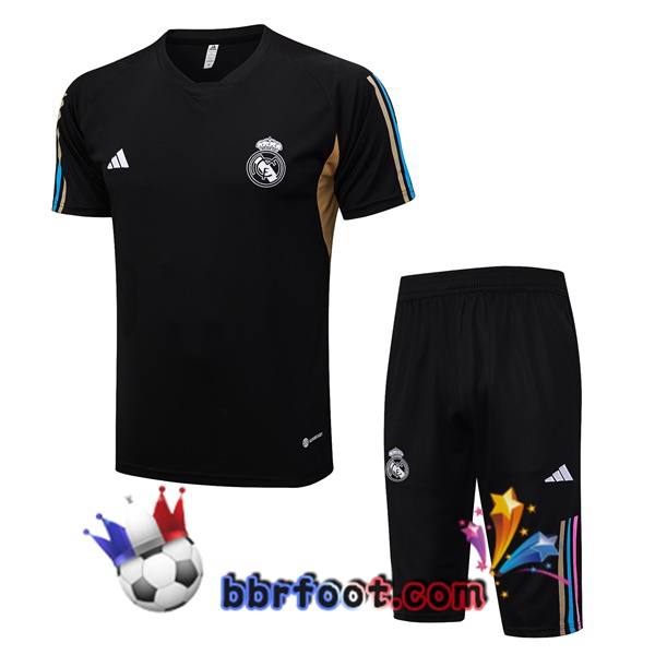 Ensemble Training T-Shirts Real Madrid + Shorts Noir 2023/2024