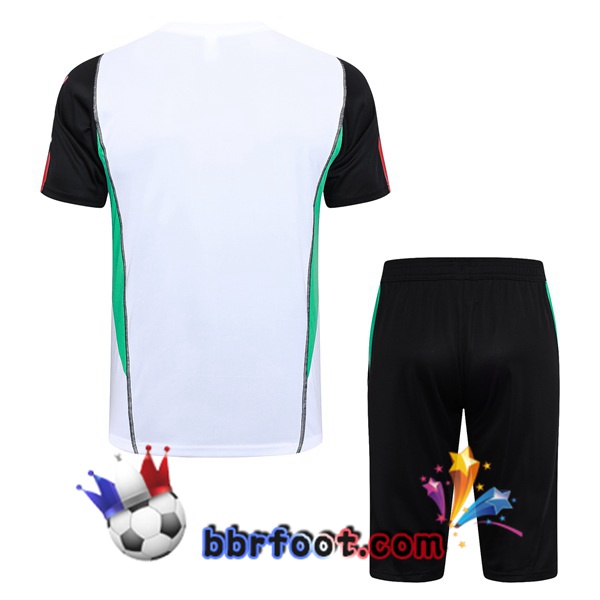 Ensemble Training T-Shirts Manchester United + Shorts Blanc 2023/2024