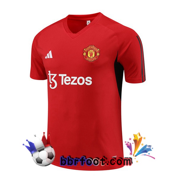 Training T-Shirts Manchester United Rouge 2023/2024