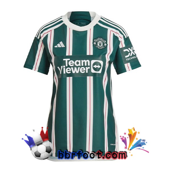 Maillot Foot Manchester United Femme Exterieur Vert 2023/2024