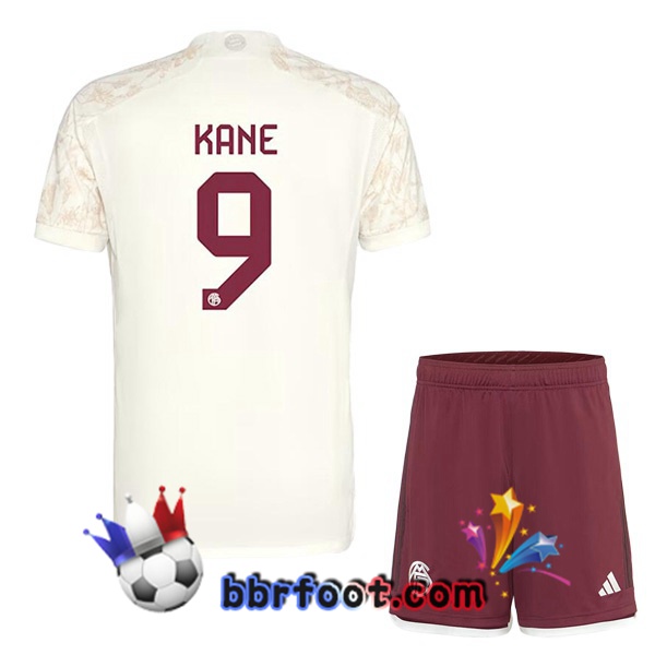 Maillot Foot Bayern Munich (Kane 9) Enfant Third Jaune 2023/2024