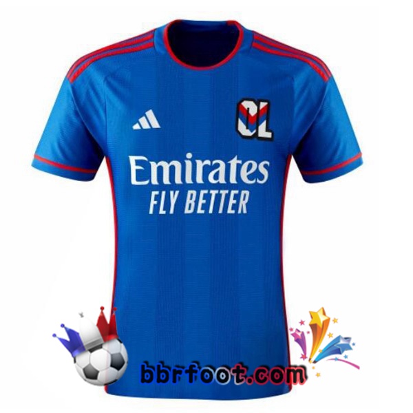 Maillot Foot Lyon OL Exterieur Bleu 2023/2024