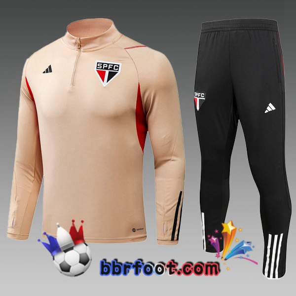 Survetement Foot Sao Paulo FC Enfant Jaune 2023/2024