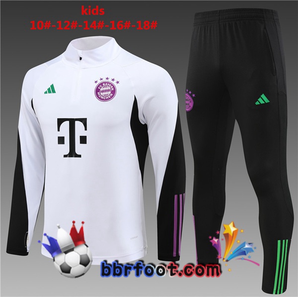 Survetement Foot Bayern Munich Enfant Blanc 2023/2024