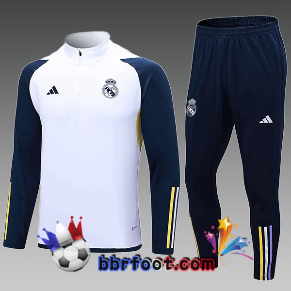Survetement Foot Real Madrid Enfant Blanc 2023/2024