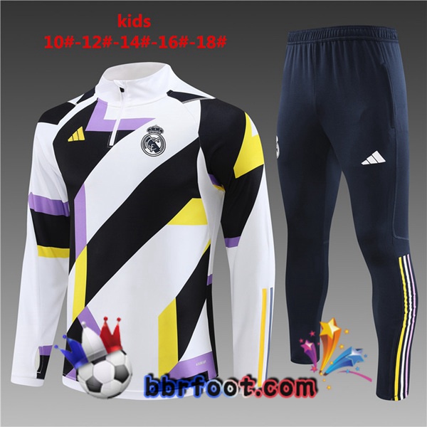 Survetement Foot Real Madrid Enfant Blanc 2023/2024