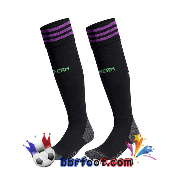 Chaussettes Foot Bayern Munich Exterieur Noir 2023/2024