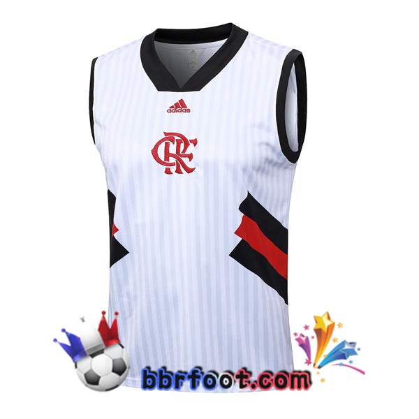 Gilet Foot Flamengo Blanc 2023/2024