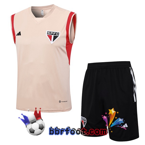 Gilet Foot Sao Paulo FC + Shorts Rose 2023/2024