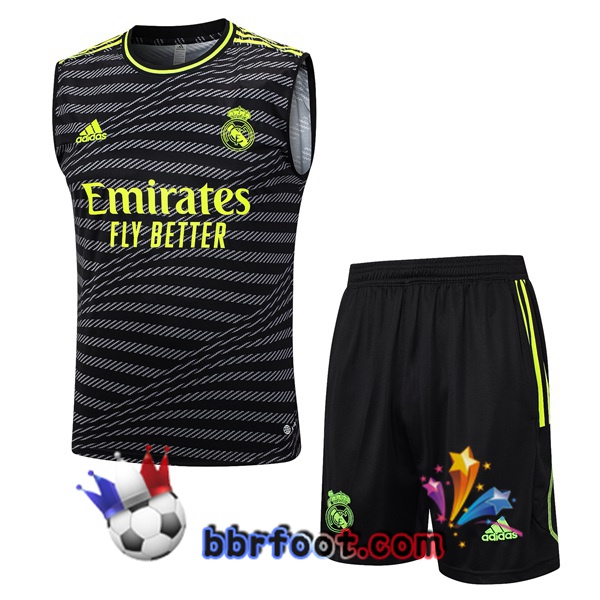 Gilet Foot Real Madrid + Shorts Noir 2023/2024