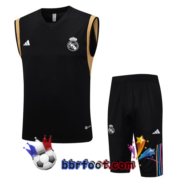 Gilet Foot Real Madrid + Shorts Noir 2023/2024