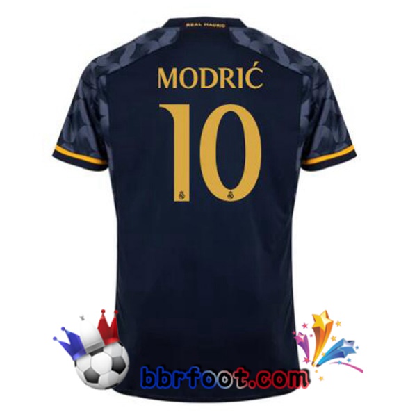 Maillot Foot Real Madrid (Modrić 10) Exterieur Bleu Royal 2023/2024