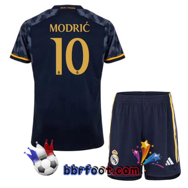 Maillot Foot Real Madrid (Modrić 10) Enfant Exterieur Bleu Royal 2023/2024