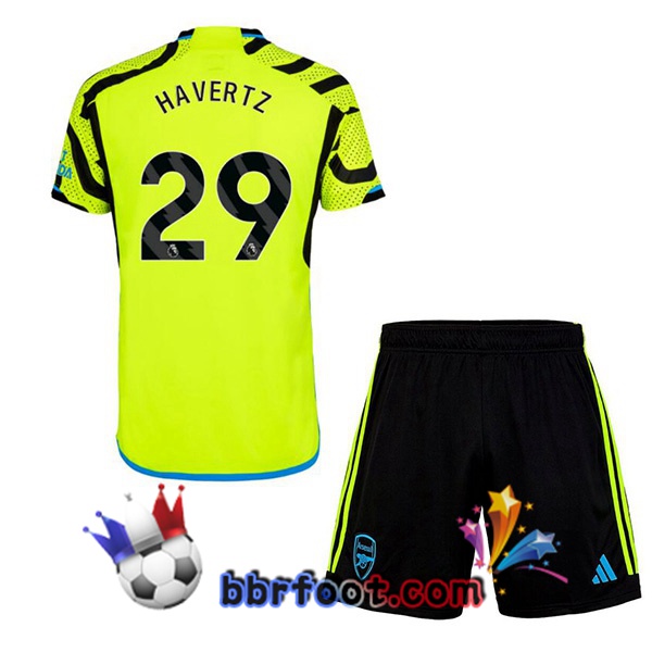 Maillot Foot Arsenal (HAVERTZ 29) Enfant Exterieur Vert 2023/2024
